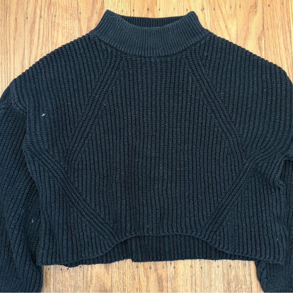BP Black Ribbed Turtleneck Sweater